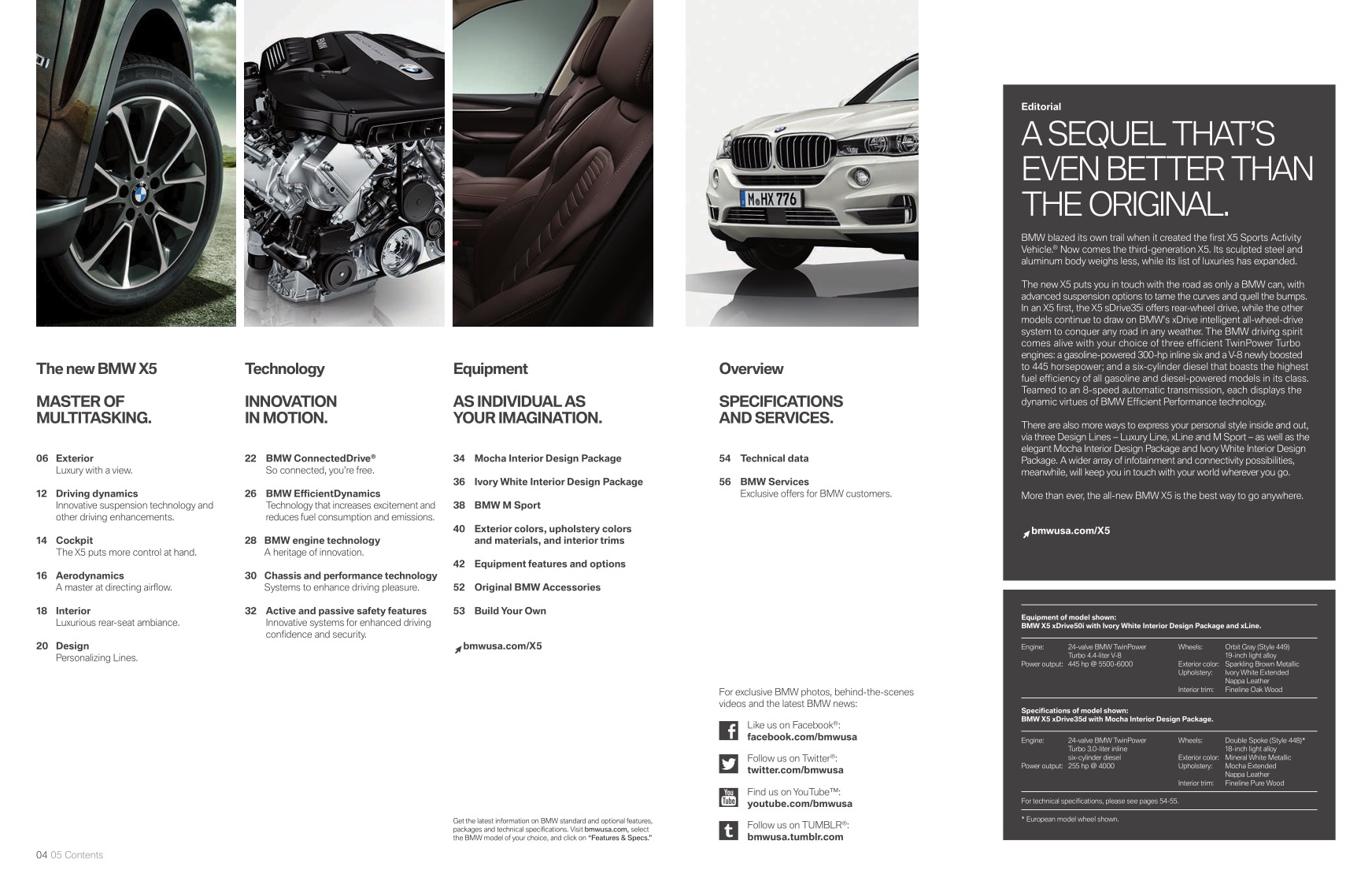 2014 BMW X5 Brochure Page 12